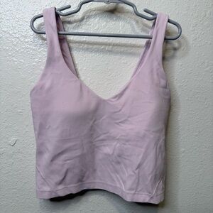 Lululemon Align Sports Bra Low Impact With Shelf Bra Lavender Size 2
